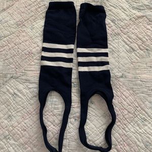 Navy with White Stripes Baseball/Softball Stirrups